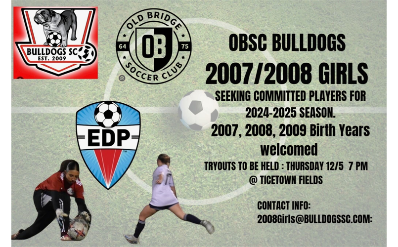 2007 - 2009 Girls Tryouts